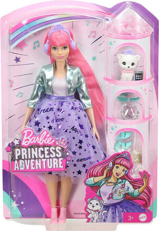MATTEL BRB Barbie Princess Adventure set panenka sněhová princezna s doplňky - obrázek 4