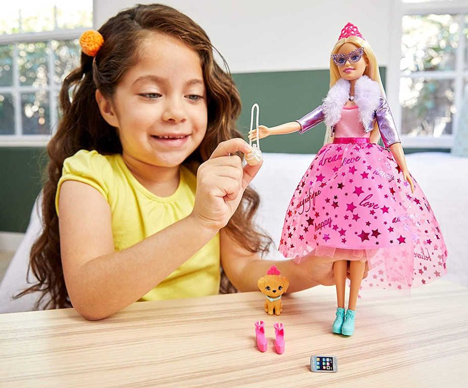 MATTEL BRB Barbie Princess Adventure set panenka sněhová princezna s doplňky - obrázek 6