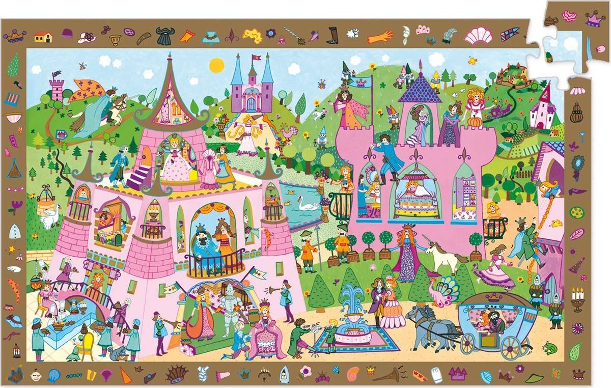Djeco Vyhledávací puzzle Princezna 54 dílků - obrázek 1