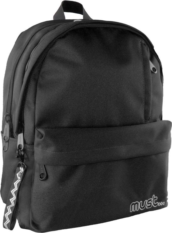 MUST Studentský batoh MONOCHROME černý - obrázek 1