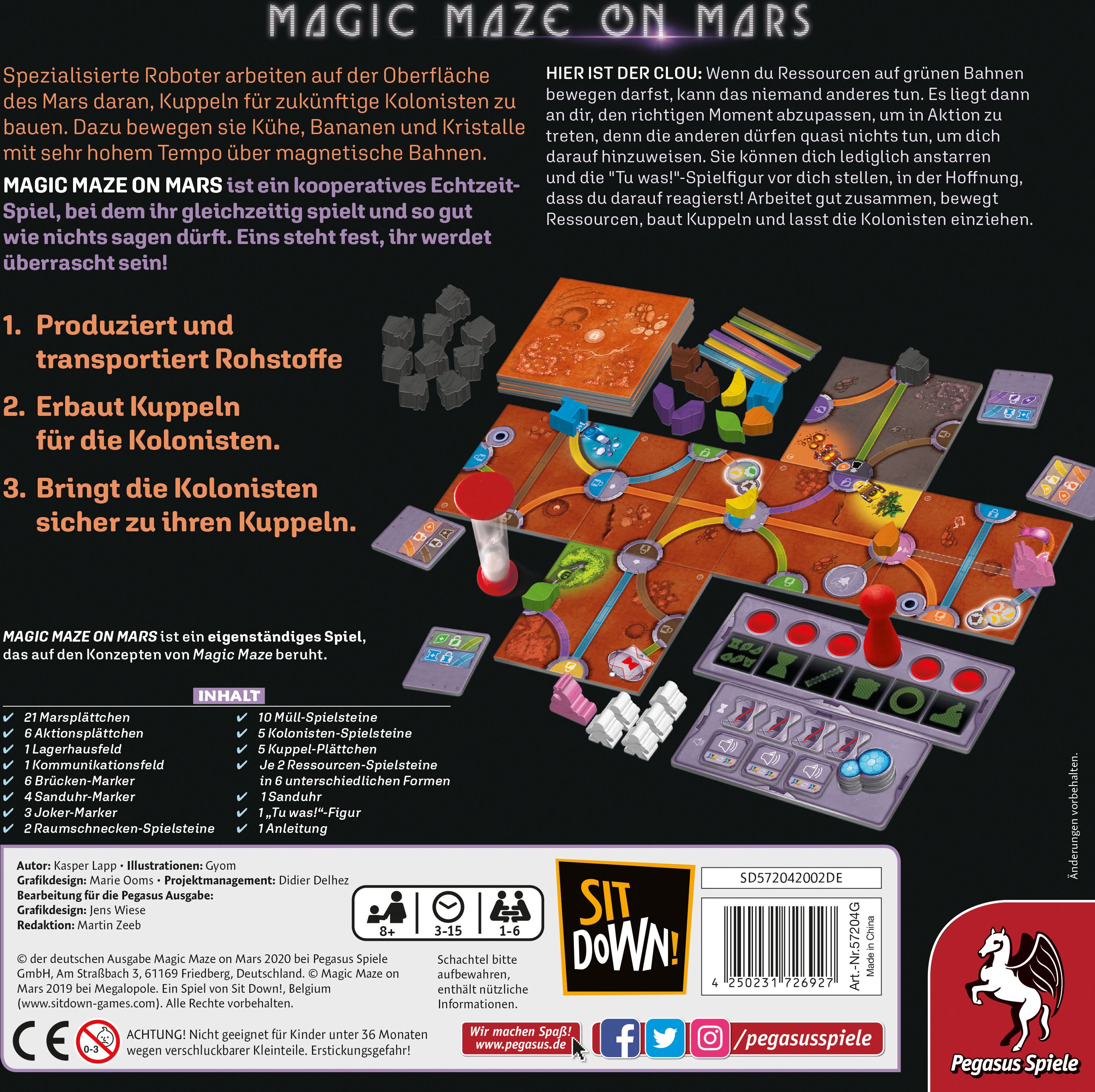 Pegasus Spiele Magic Maze on Mars DE - obrázek 2