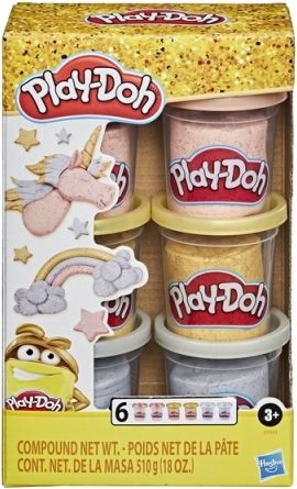 Play-Doh Sada kelímků zlatá, stříbrná a růžové zlato 6 ks - obrázek 1