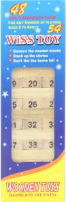 Hra věž dřevěná s čísly - obrázek 1