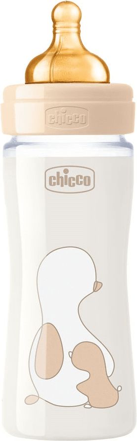 Chicco Láhev kojenecká sklo Chicco Original Touch latex, 240ml - neutral - obrázek 1