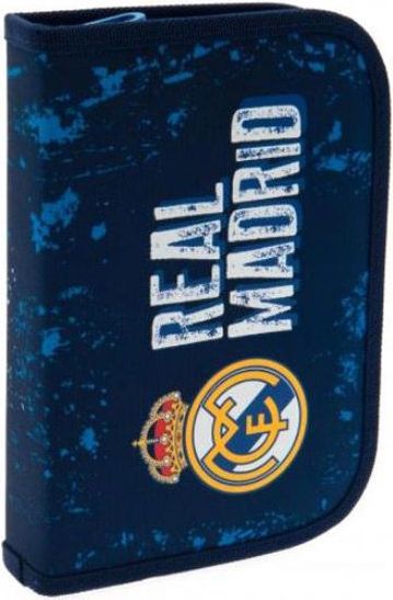 CurePink Plněné školní pouzdro FC Real Madrid: Obsah 29 položek (20 x 13 x 3 cm) - obrázek 1