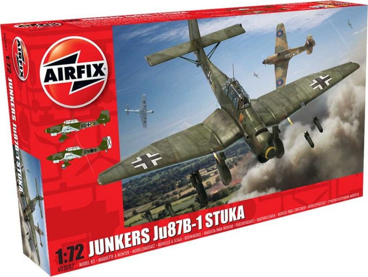 Airfix Classic Kit letadlo A03087 Junkers JU87 Stuka 1:72 nová forma - obrázek 1