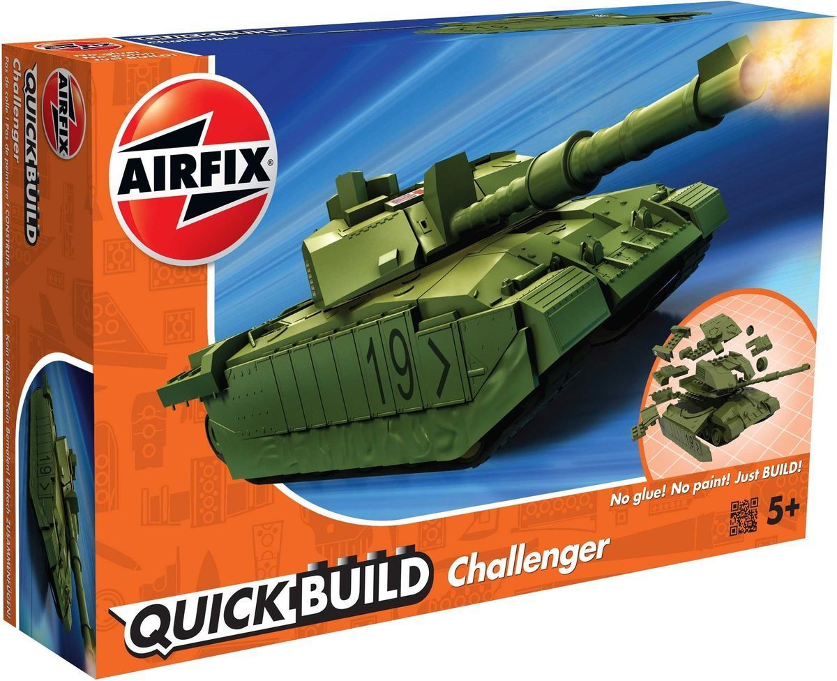 Airfix Quick Build tank J6022 Challenger Tank zelená - obrázek 1