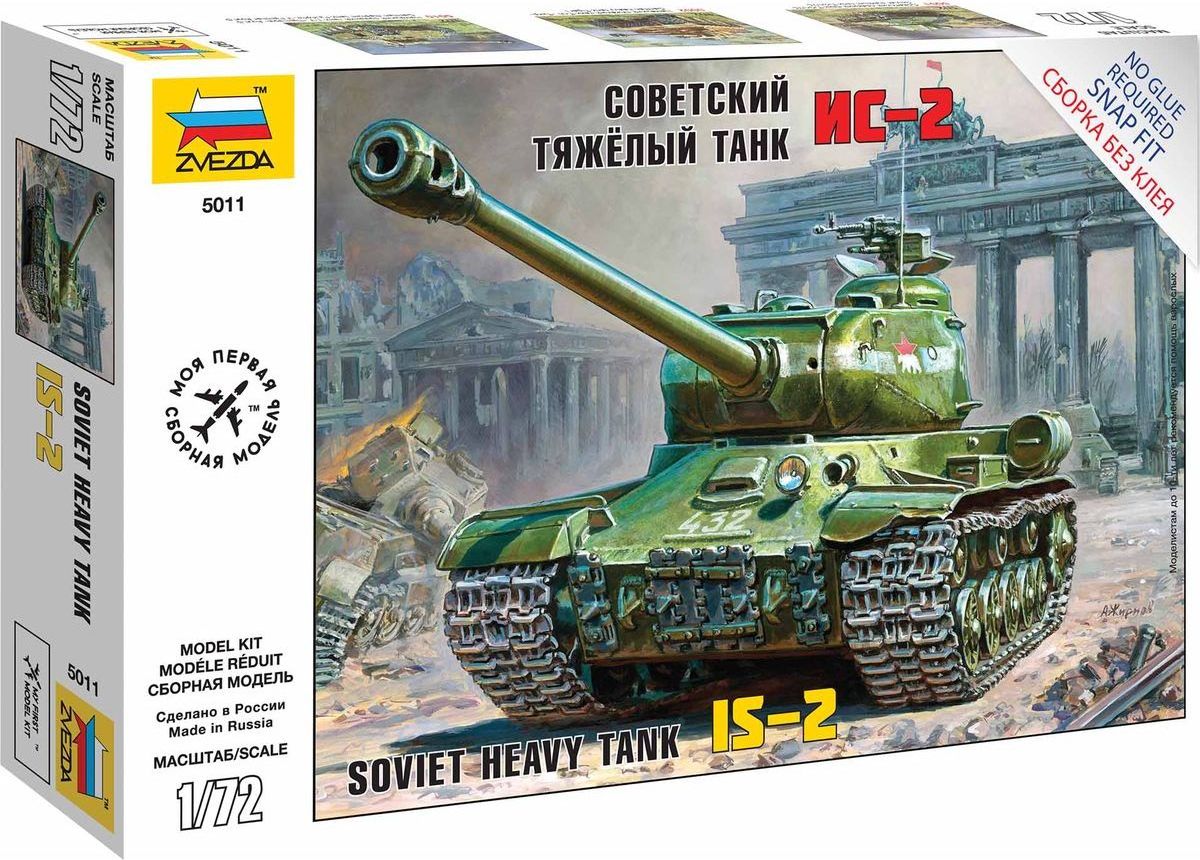 Zvezda Snap Kit tank 5011 IS-2 Stalin 1:72 - obrázek 1