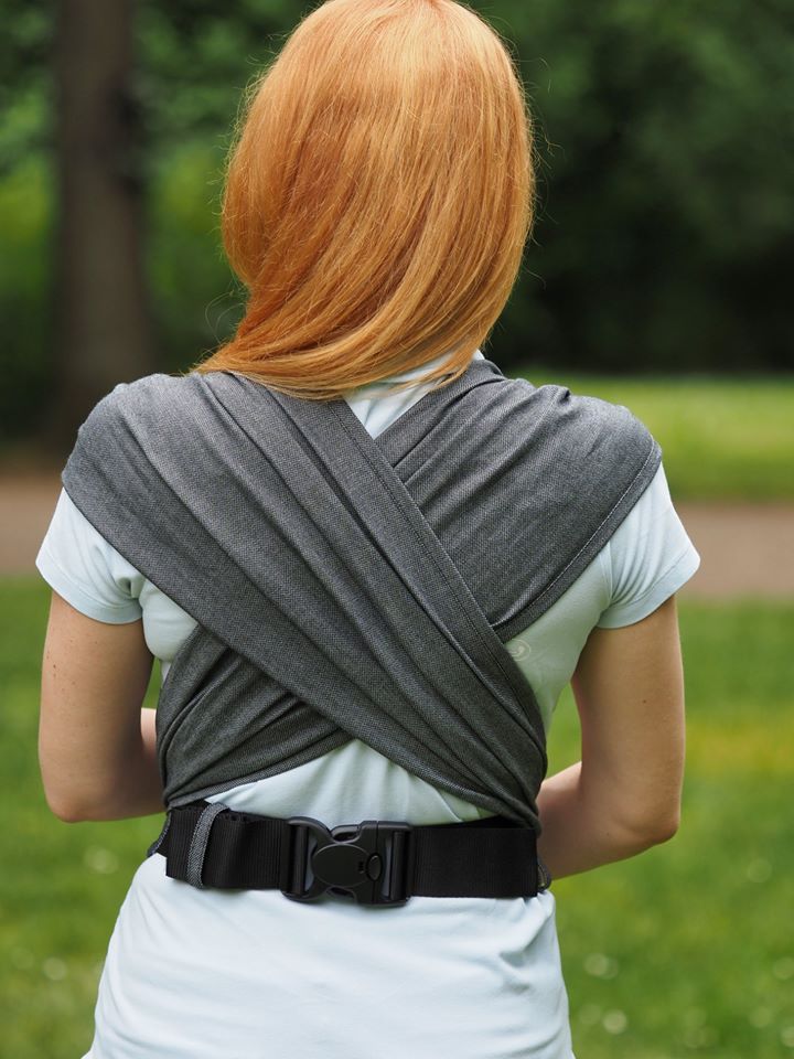 WrapBabyCarrier Storchenwiege, grafit - obrázek 2