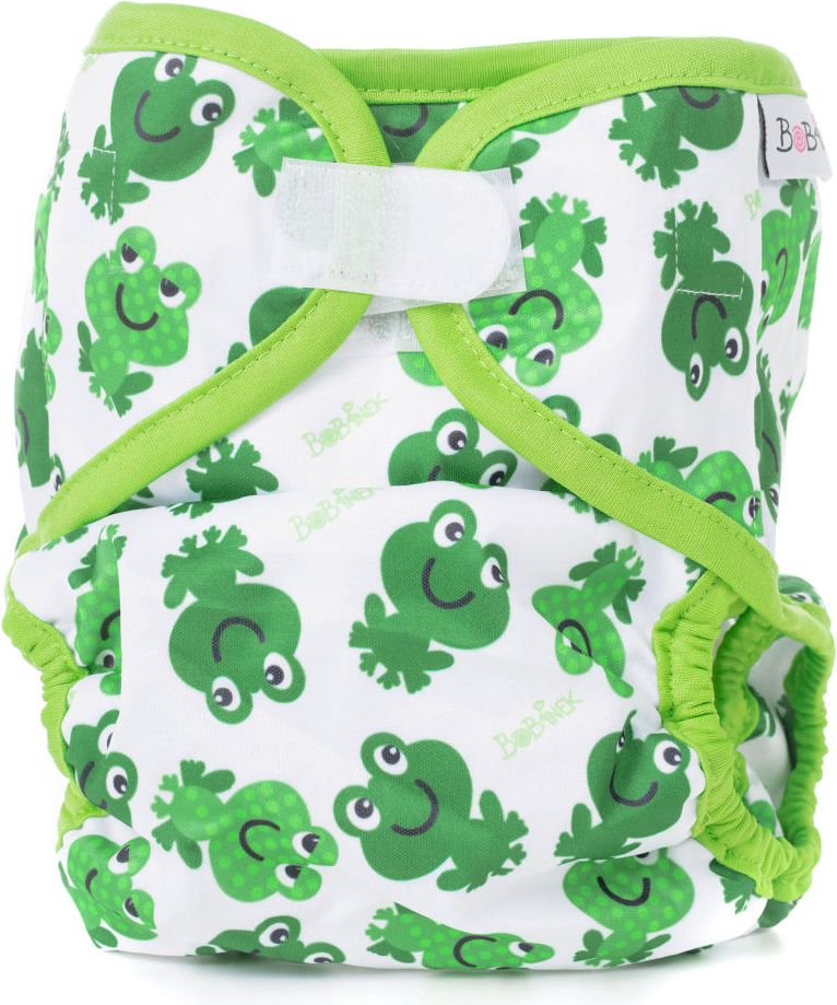 Bobánek Svrchní kalhotky XL suchý zip - Veselé žabky - obrázek 1