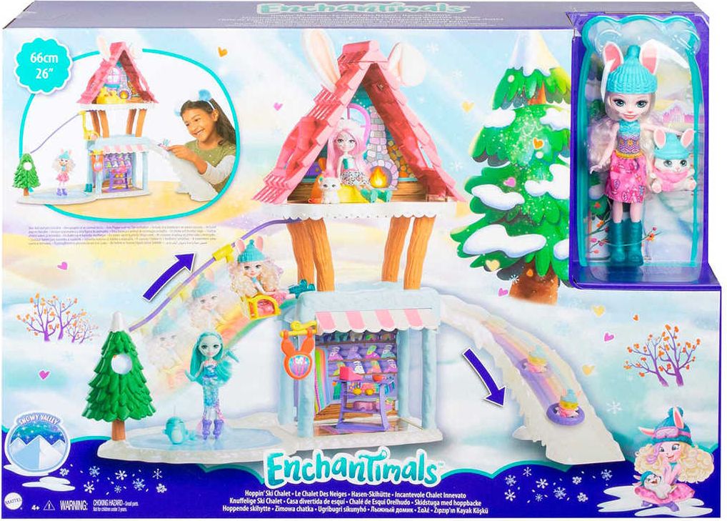 MATTEL Enchantimals horská chata herní set panenka s doplňky plast - obrázek 2