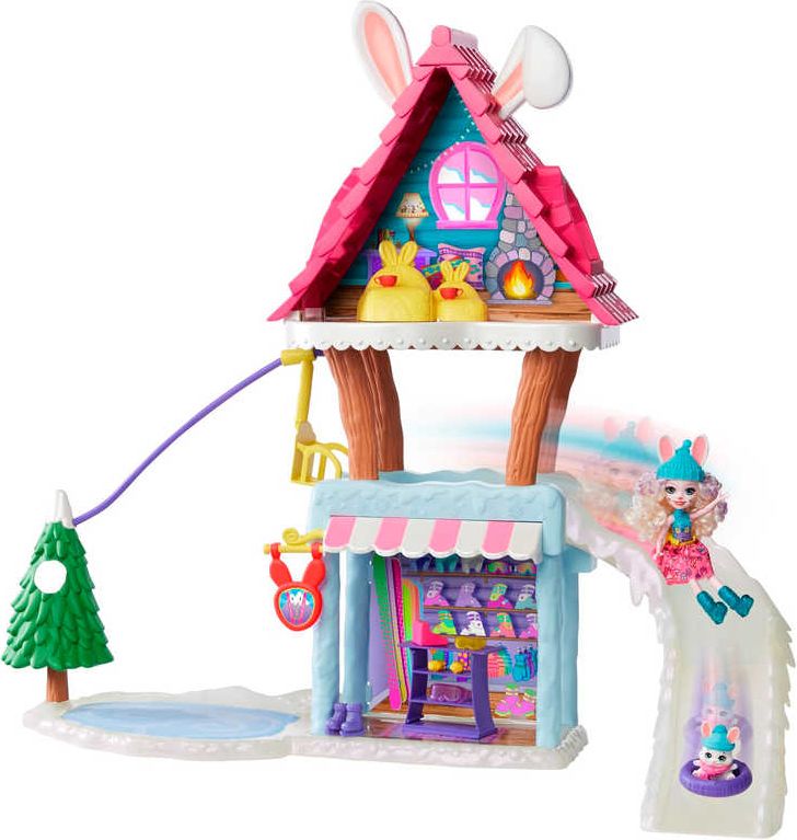 MATTEL Enchantimals horská chata herní set panenka s doplňky plast - obrázek 4