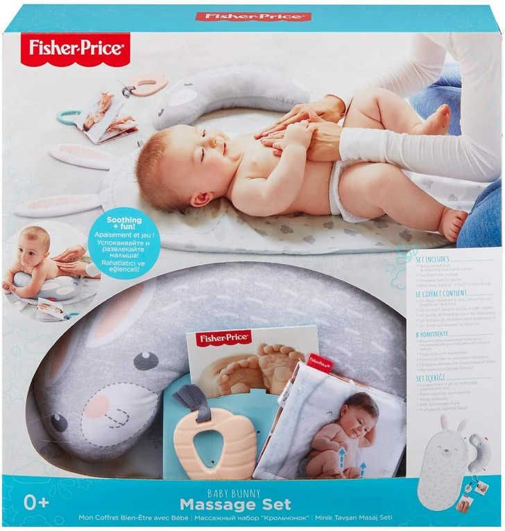FISHER PRICE Baby Bunny dečka masážní s kousátkem pro miminko - obrázek 2