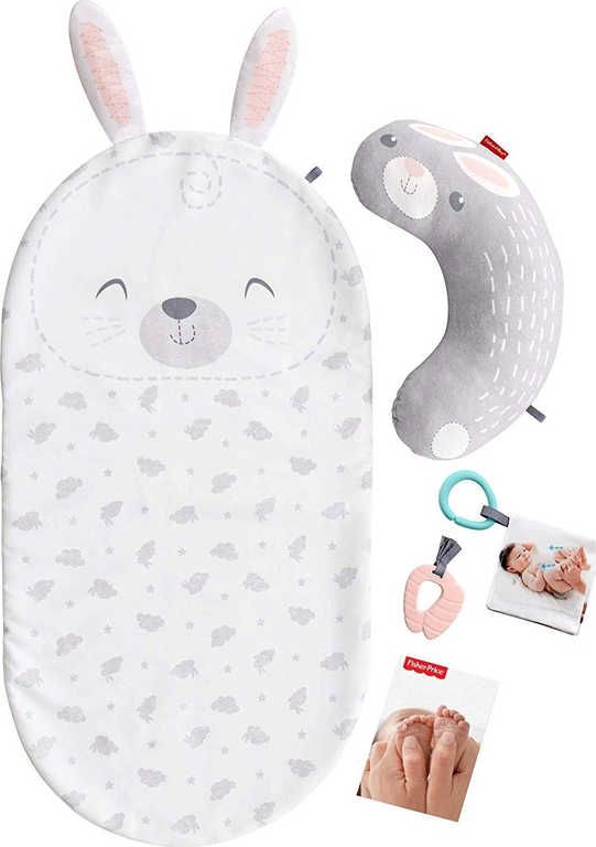 FISHER PRICE Baby Bunny dečka masážní s kousátkem pro miminko - obrázek 3
