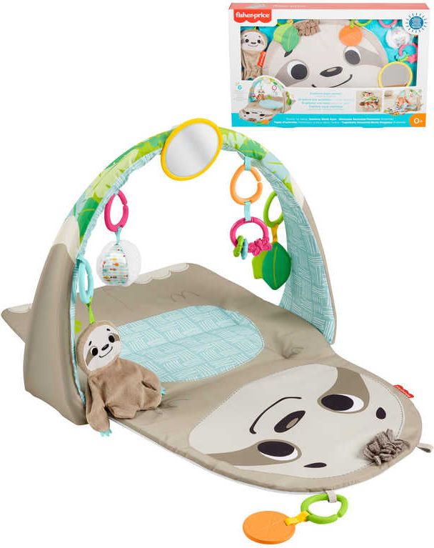 FISHER PRICE Baby dečka hrací s lenochodem s aktivitami pro miminko - obrázek 1