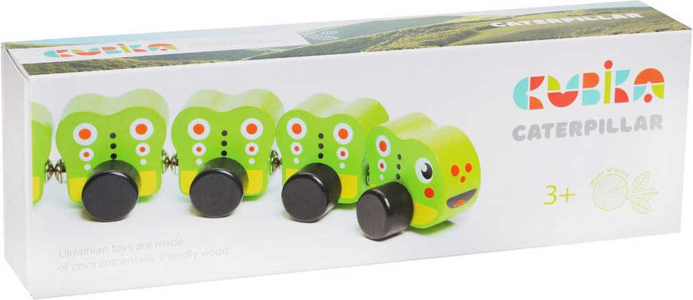 CUBIKA DŘEVO Housenka set 5 dílků s magnety *DŘEVĚNÉ HRAČKY* - obrázek 2