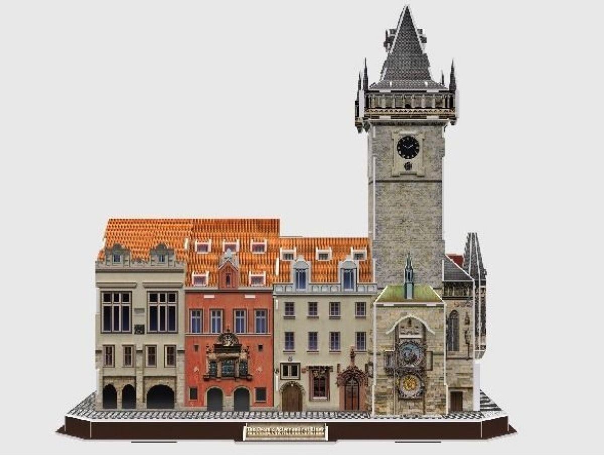 CubicFun Puzzle 3D Staroměstský orloj s radnicí 137 dílků - obrázek 1