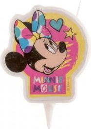 Dekora Svíčka na dort Minnie 7,5cm - obrázek 1