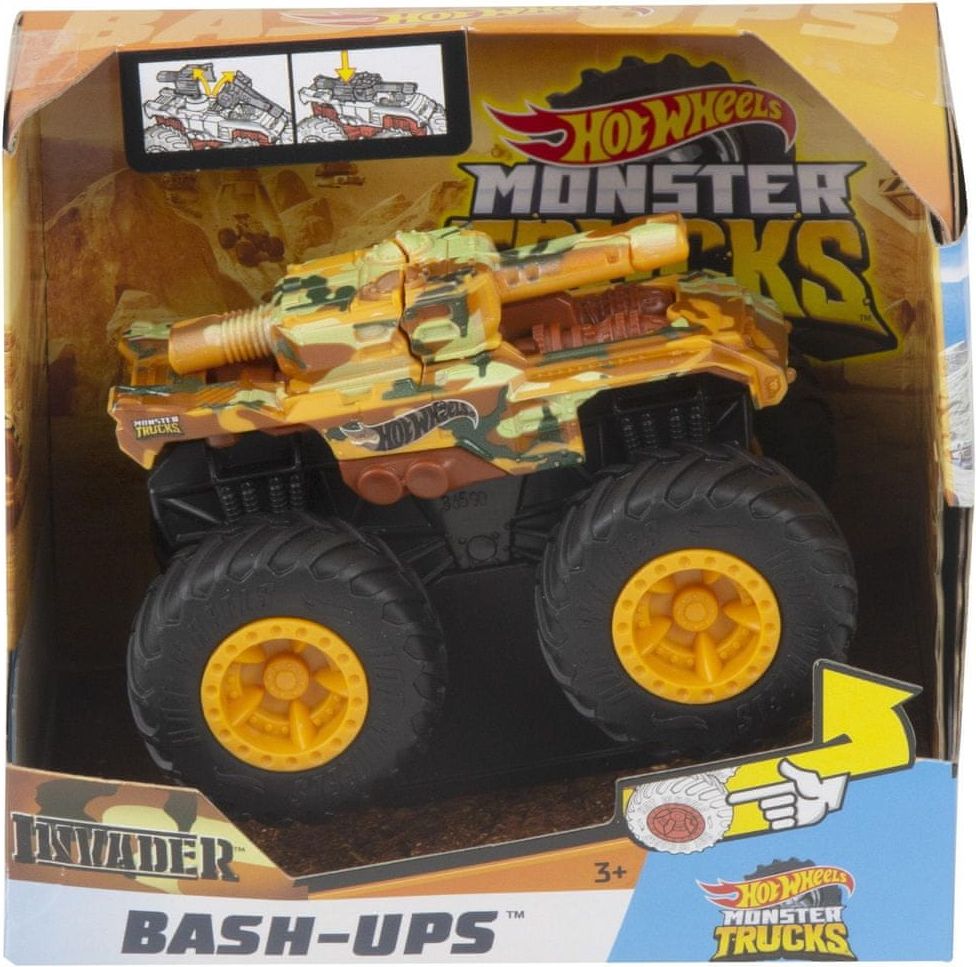 Hot Wheels Monster trucks Velká srážka Invader - obrázek 1