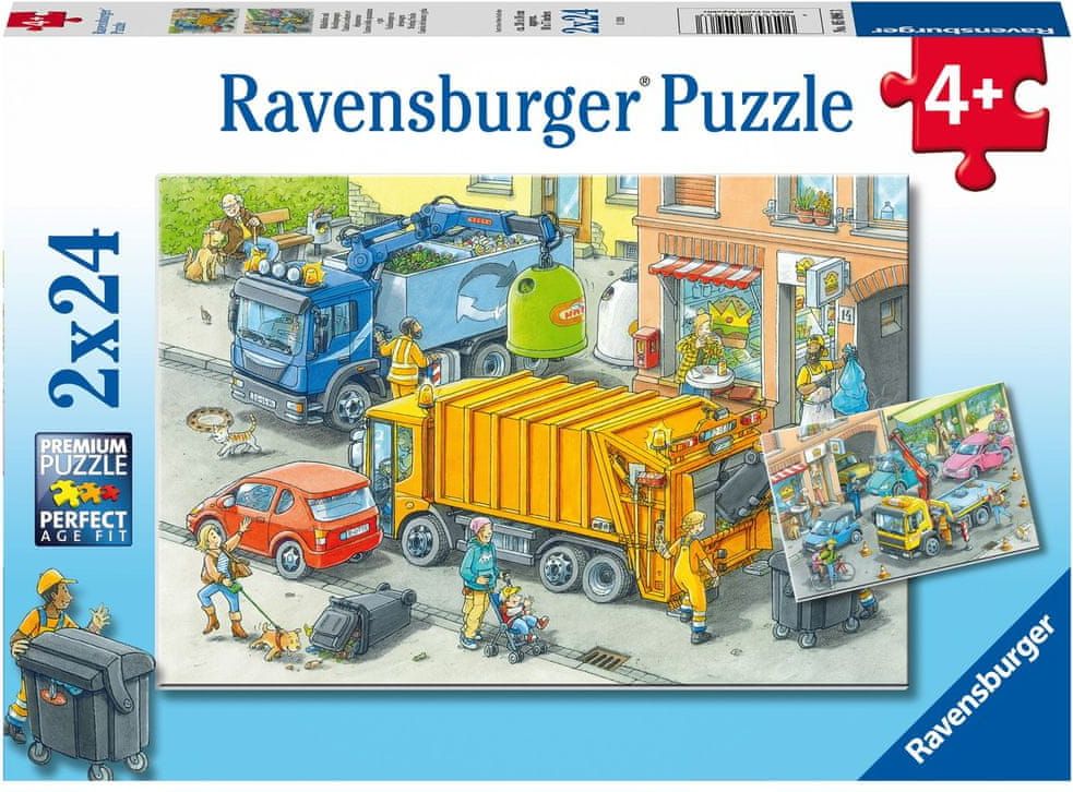 Ravensburger Puzzle 050963 Likvidace odpadu 2x24 dílků - obrázek 1