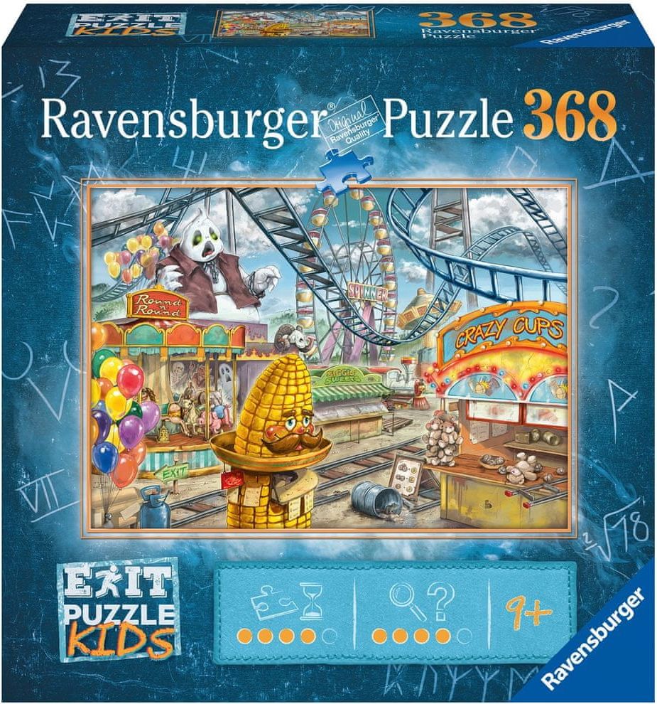 Ravensburger Puzzle 129263 Exit KIDS: Zábavní park 368 dílků - obrázek 1