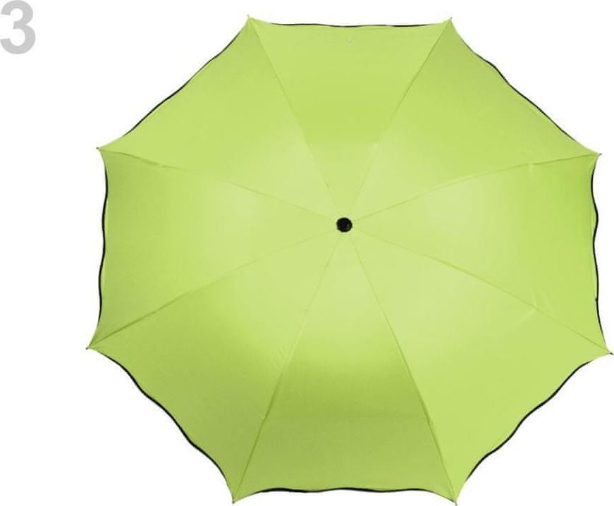 Kraftika 1ks zelená sv. dámský skládací deštník kouzelný - obrázek 1