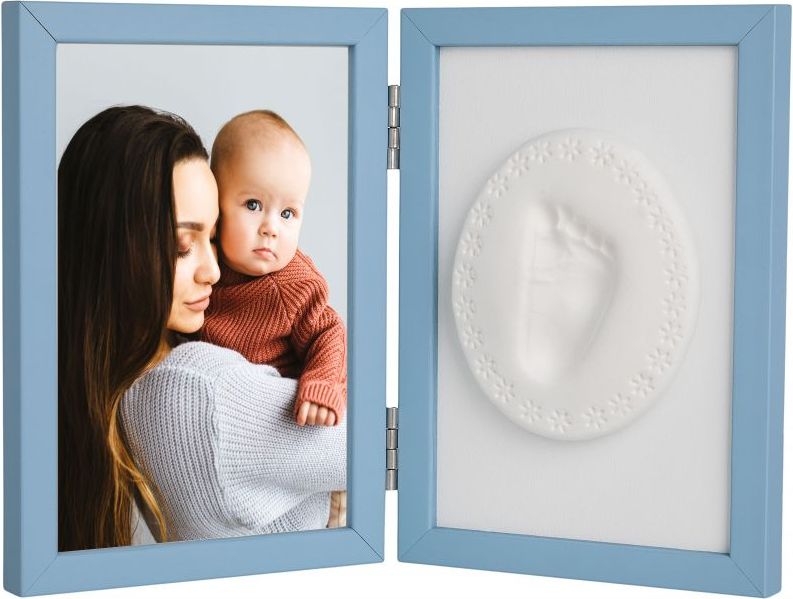 Sada pro otisk a fotku Hand Print Tiny Memories Blue - obrázek 1
