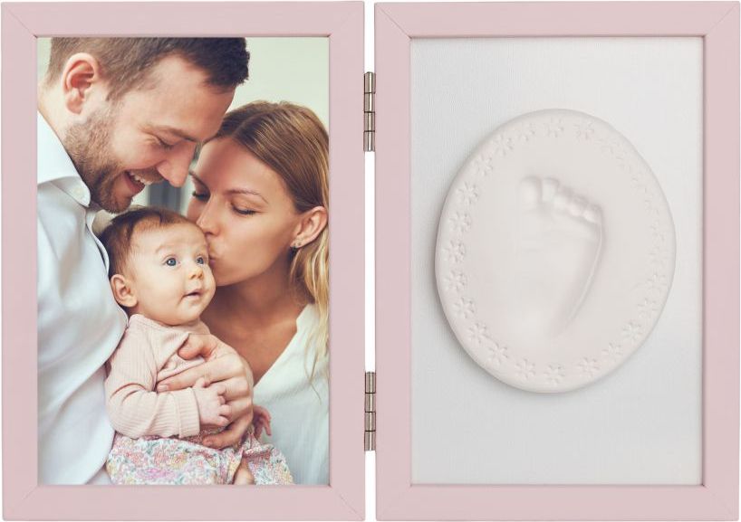 Sada pro otisk a fotku Hand Print Tiny Memories Pink - obrázek 1