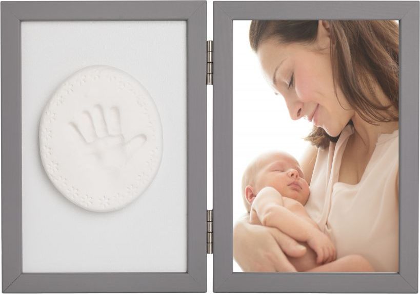 Sada pro otisk a fotku Hand Print Tiny Memories Grey - obrázek 1