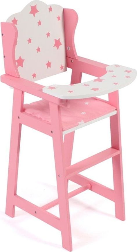 Bayer Chic Jídelní židlička hvězdičky růžové - obrázek 1