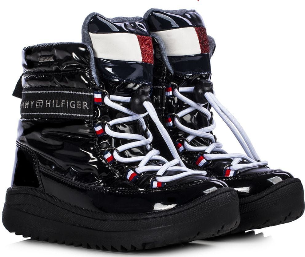 Tommy Hilfiger dívčí zimní obuv T3A6-30870-1045999 30 černá - obrázek 1