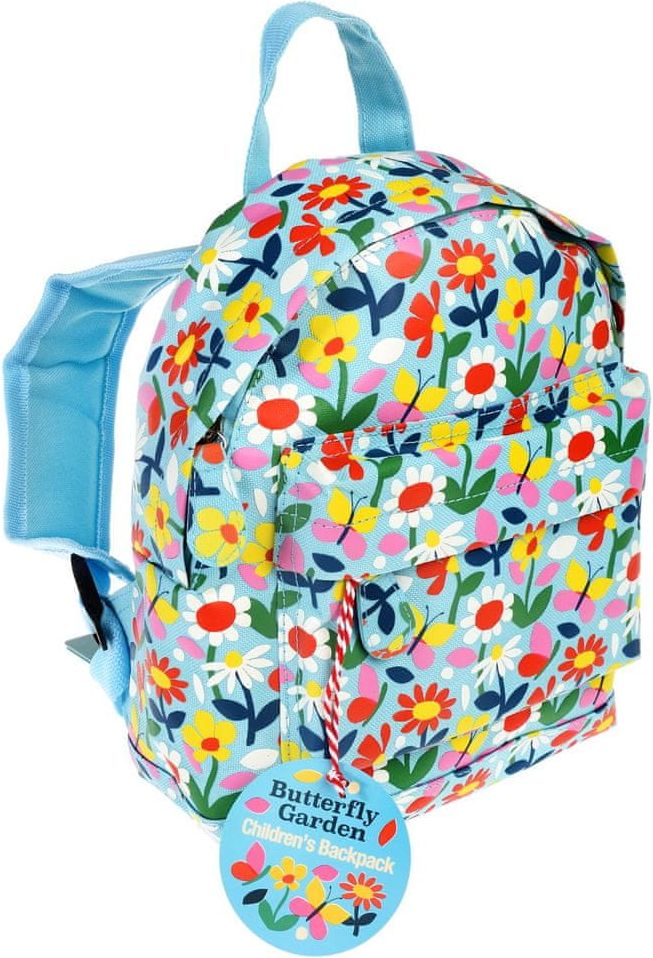 Rex London Světle modrý dětský batoh s motivy květin Butterfly Garden - obrázek 1