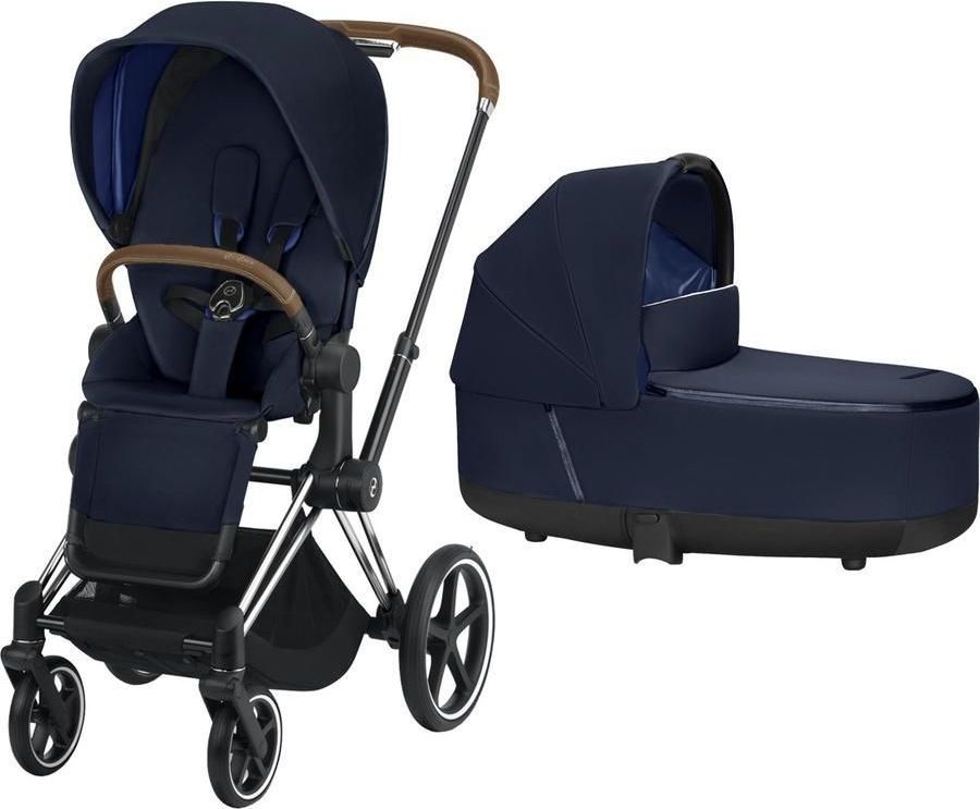 Cybex Kočárek Set 2v1 Priam 2019 Podvozek Chrome Brown + Seat Pack + Lux - obrázek 1