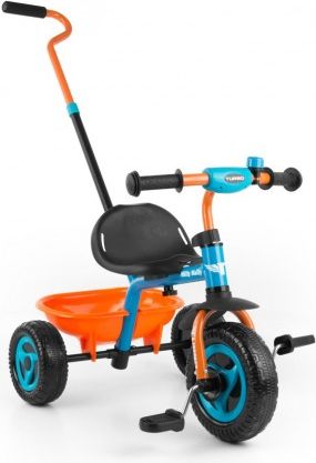 Dětská tříkolka Milly Mally Boby TURBO orange, Oranžová - obrázek 1