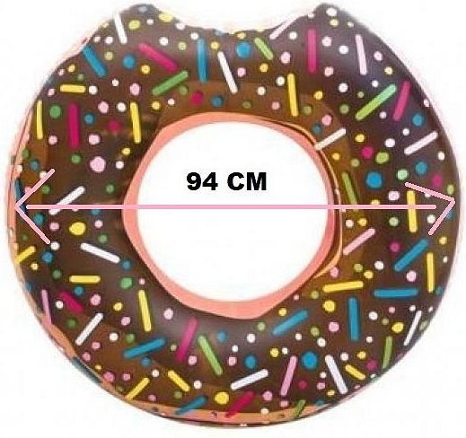 Nafukovací kruh Donut - light verze (Čokoládová) - obrázek 2