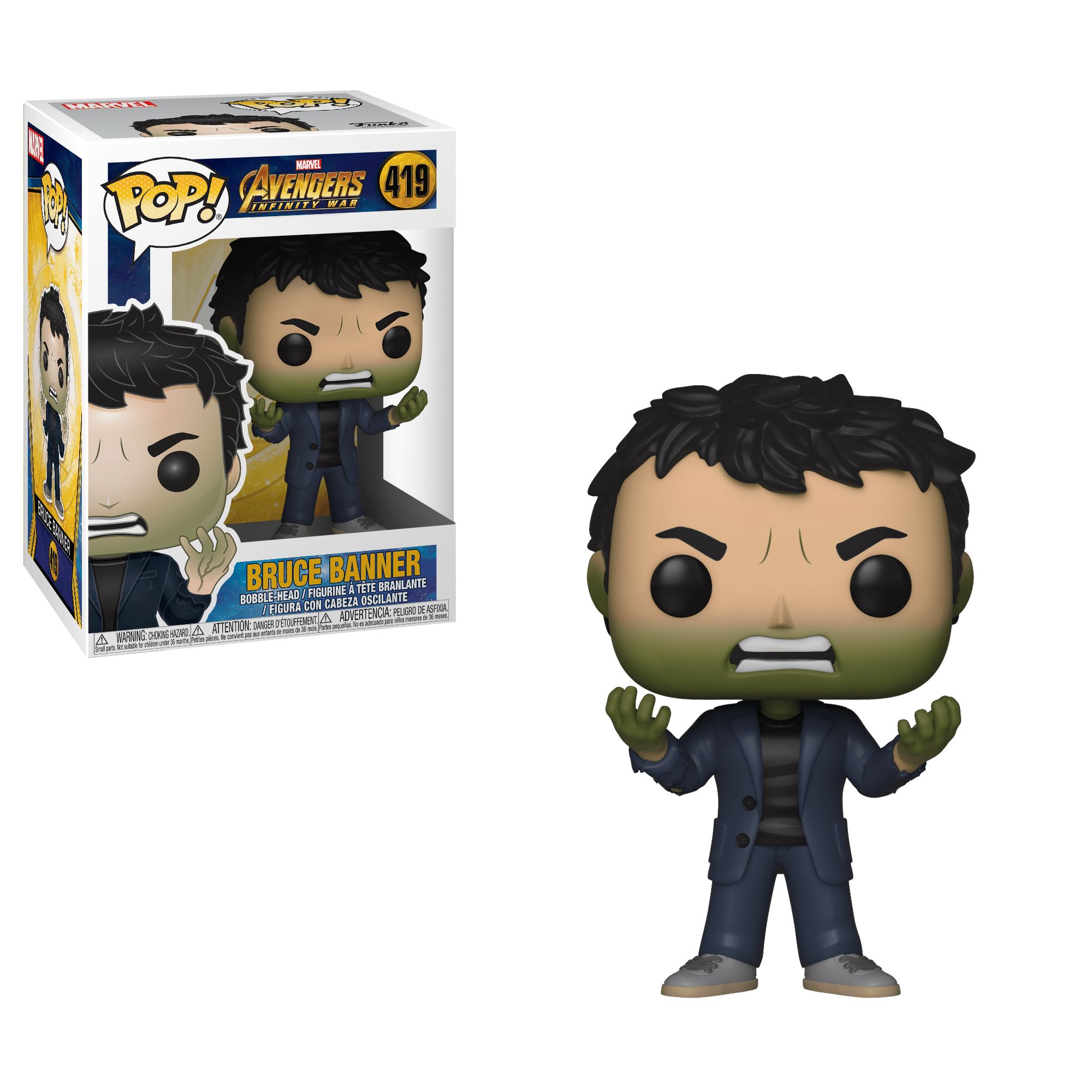 POP Marvel: Infinity War - Bruce Banner w/ Hulk Head - obrázek 1