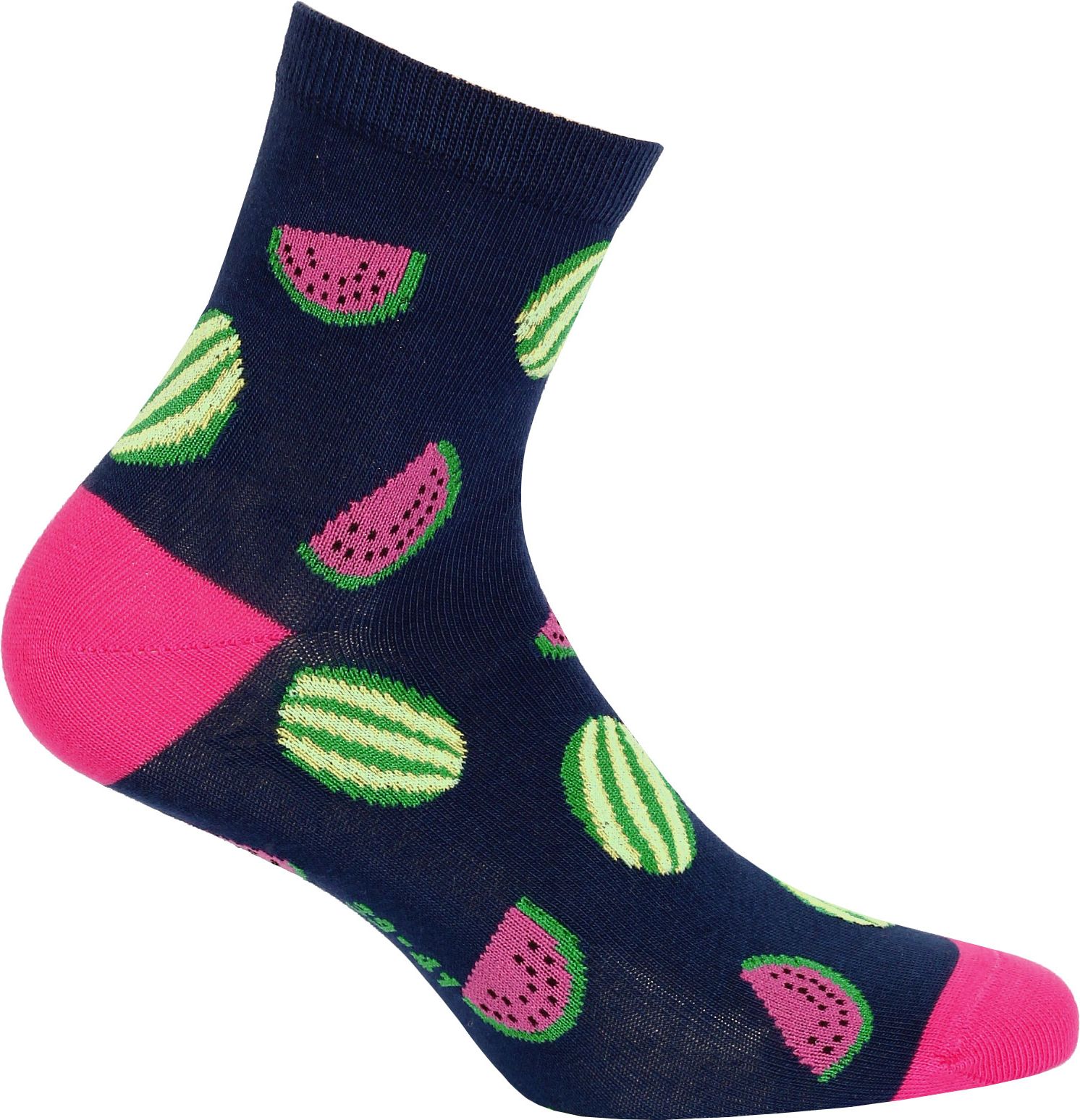 Dámské ponožky se vzorem GATTA MELOUNY modré Velikost: 36-38 - obrázek 1