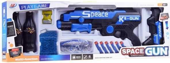 Puška Space K-8 Gun na pěnové náboje - modrá - obrázek 1