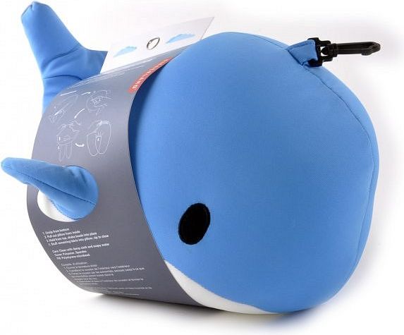 Oboustranný cestovní polštářek ve tvaru velryby - obrázek 5