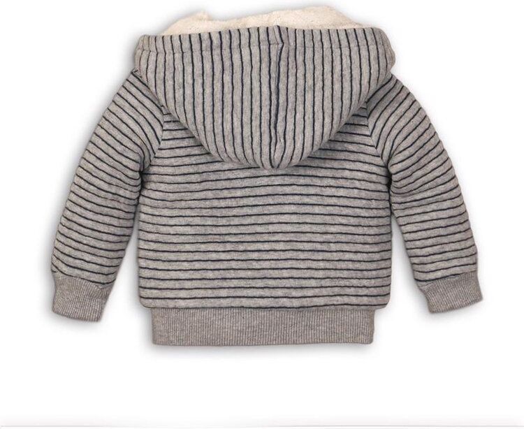 DIRKJE Mikina s kapucí B-SO FRESH ALWAYS BE YOURSELF 74 Grey - Navy - obrázek 1