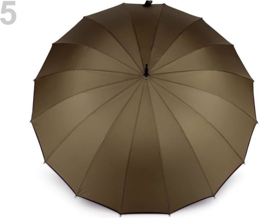 Kraftika 1ks zelená khaki velký rodinný deštník - obrázek 1