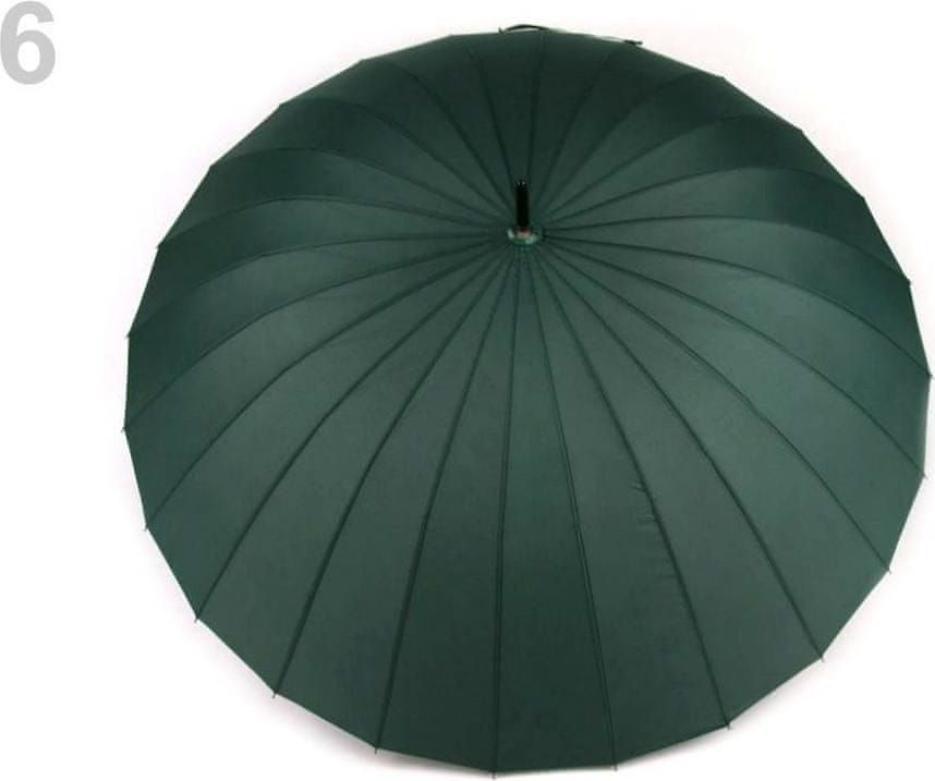 Kraftika 1ks zelená tmavá dámský deštník kouzelný s květy - obrázek 1
