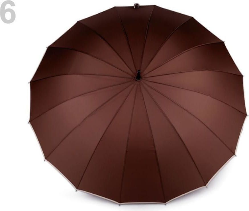Kraftika 1ks hnědá velký rodinný deštník, dámské deštníky holové - obrázek 1