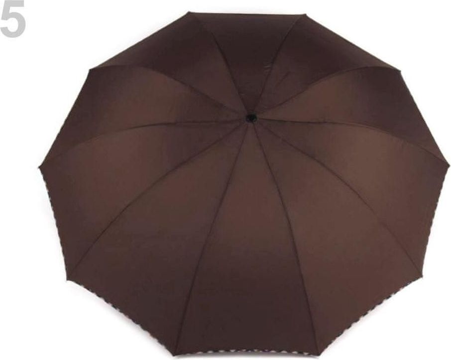 Kraftika 1ks hnědá velký skládací deštník, dámské deštníky - obrázek 1