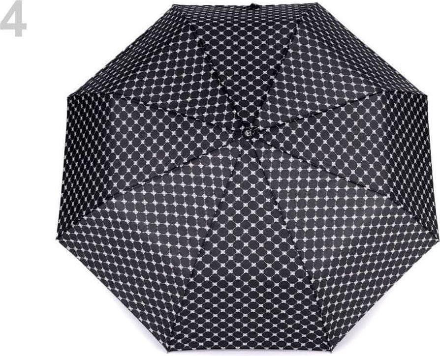 Kraftika 1ks černá dámský skládací deštník, dámské deštníky - obrázek 1