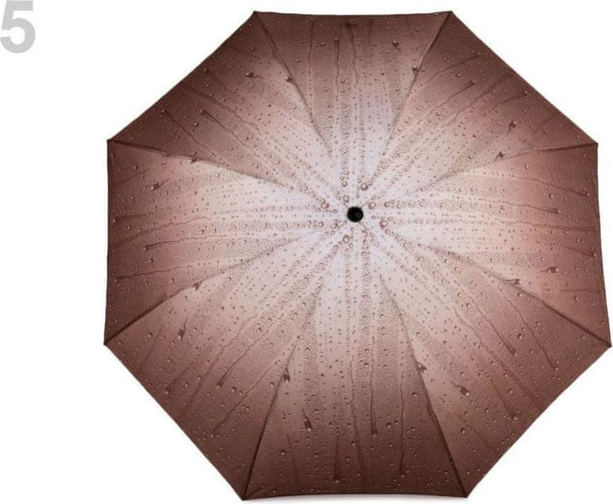 Kraftika 1ks hnědá dámský skládací deštník, dámské deštníky - obrázek 1