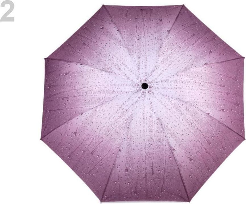 Kraftika 1ks fialová sv. dámský skládací deštník, dámské deštníky - obrázek 1