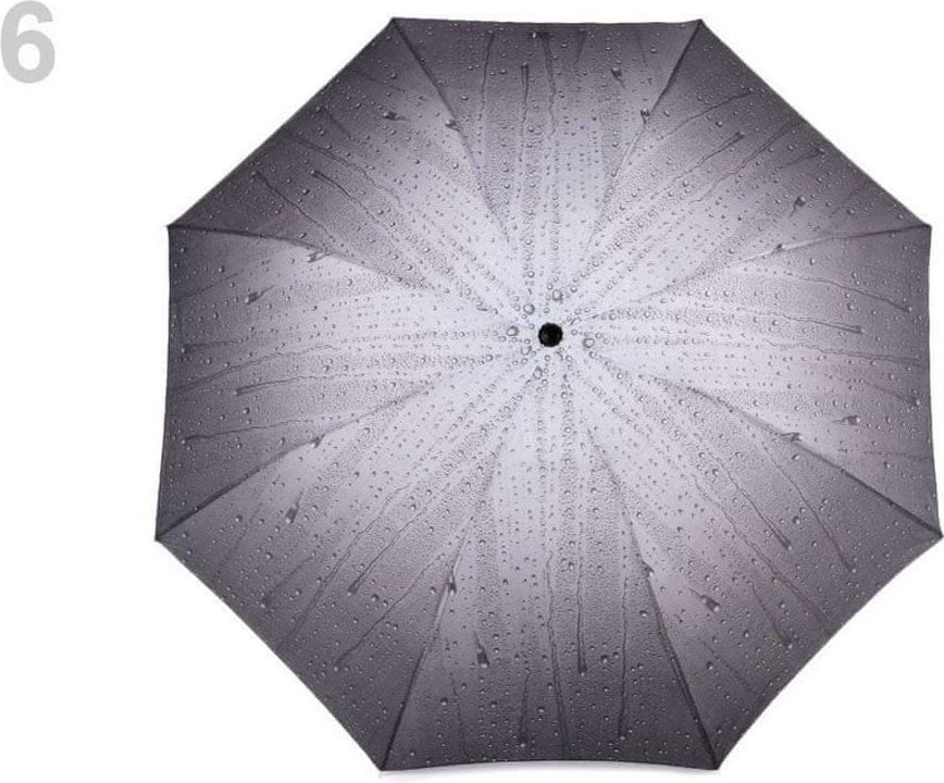Kraftika 1ks šedá dámský skládací deštník, dámské deštníky - obrázek 1