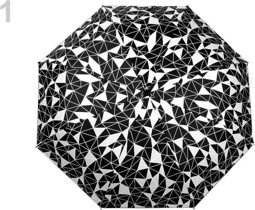Kraftika 1ks bílá dámský skládací deštník fluorescenční - obrázek 1