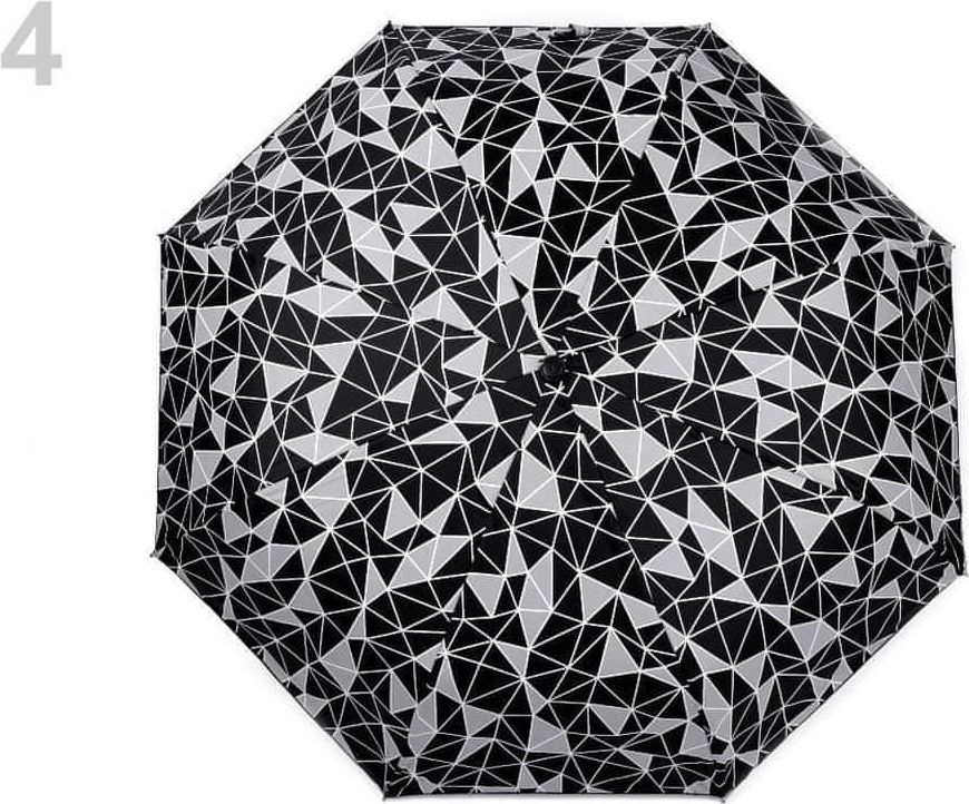 Kraftika 1ks šedá dámský skládací deštník fluorescenční - obrázek 1